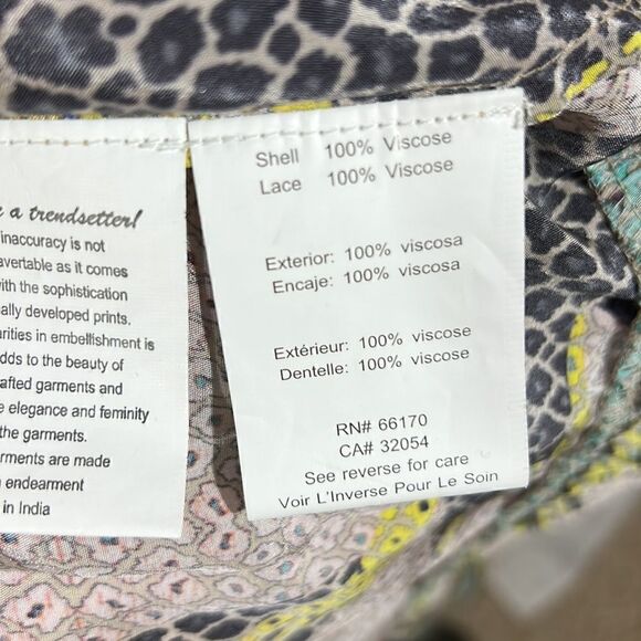 ANTHROPOLOGIE BY BHANUNI JYOTI TIERED MULTI COLORED PRINT MAXI DRESS XL NEW - Picture 7 of 9